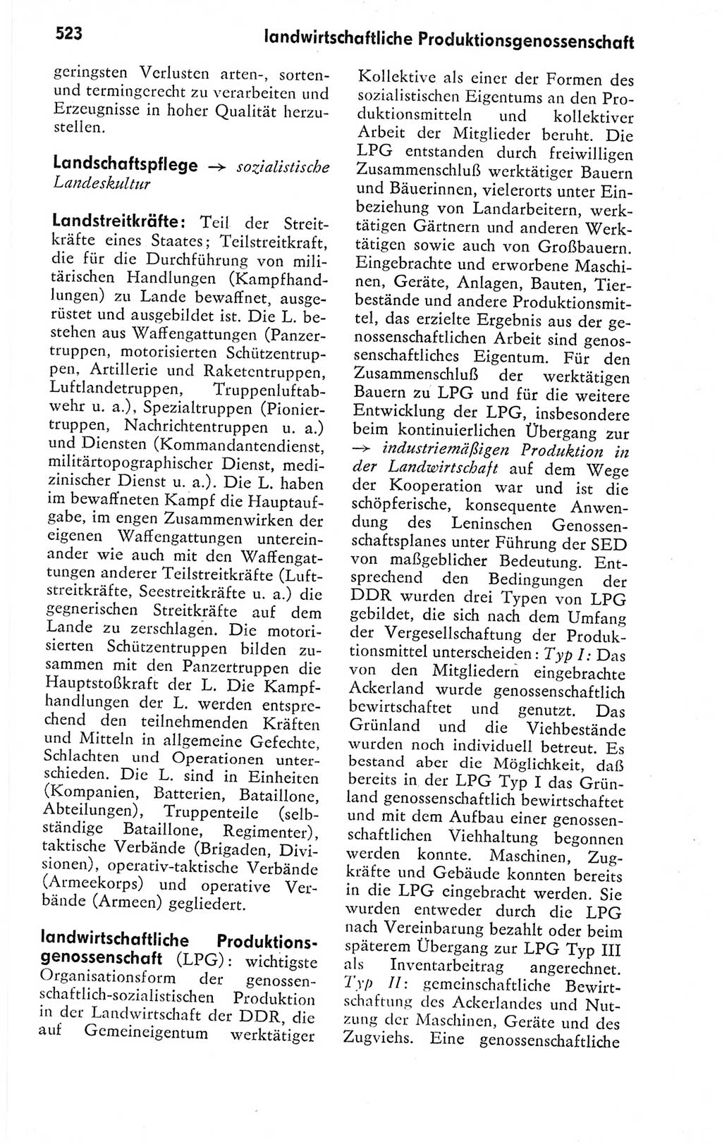 Kleines politisches Wörterbuch [Deutsche Demokratische Republik (DDR)] 1978, Seite 523 (Kl. pol. Wb. DDR 1978, S. 523)