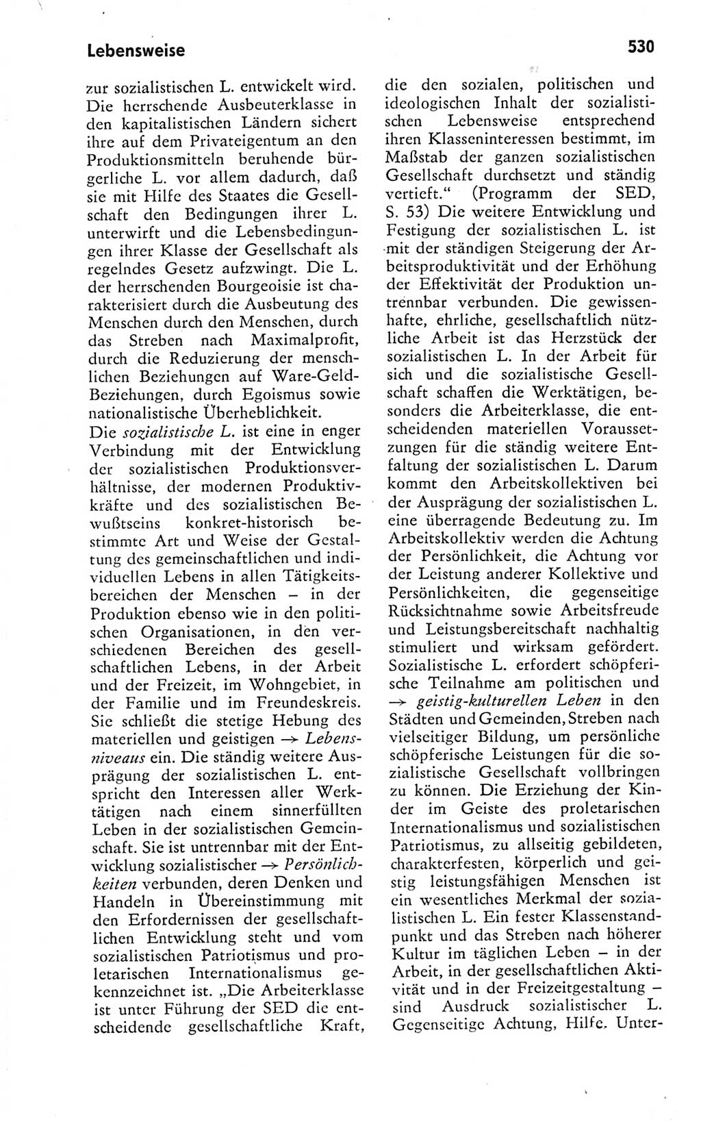 Kleines politisches Wörterbuch [Deutsche Demokratische Republik (DDR)] 1978, Seite 530 (Kl. pol. Wb. DDR 1978, S. 530)