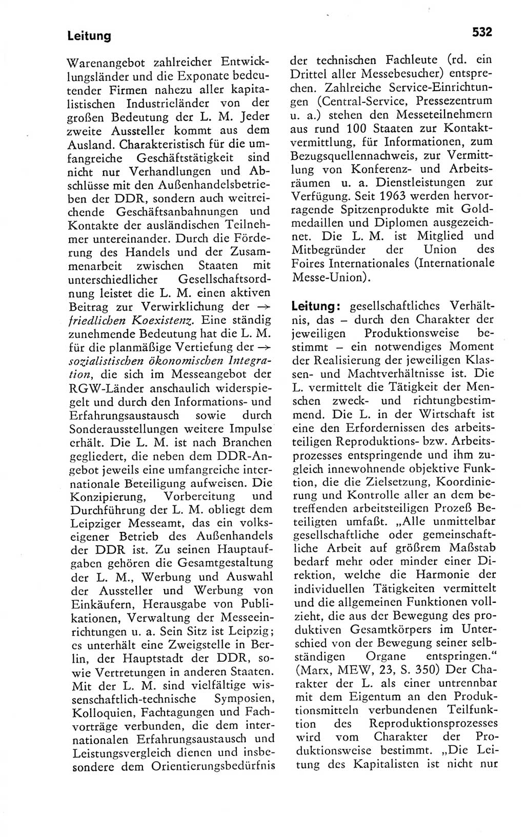 Kleines politisches Wörterbuch [Deutsche Demokratische Republik (DDR)] 1978, Seite 532 (Kl. pol. Wb. DDR 1978, S. 532)