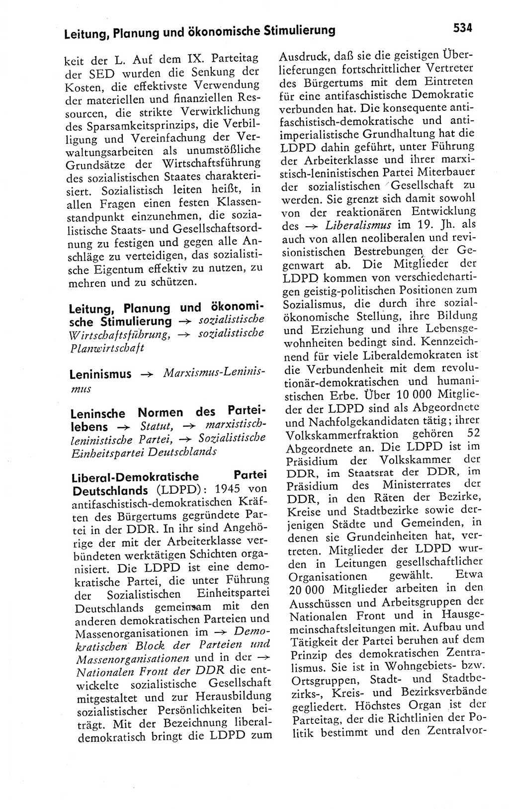 Kleines politisches Wörterbuch [Deutsche Demokratische Republik (DDR)] 1978, Seite 534 (Kl. pol. Wb. DDR 1978, S. 534)