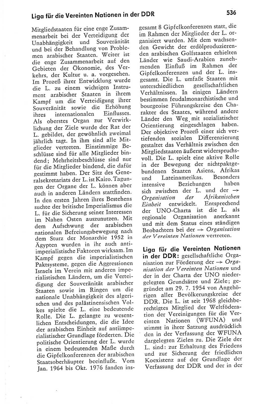 Kleines politisches Wörterbuch [Deutsche Demokratische Republik (DDR)] 1978, Seite 536 (Kl. pol. Wb. DDR 1978, S. 536)