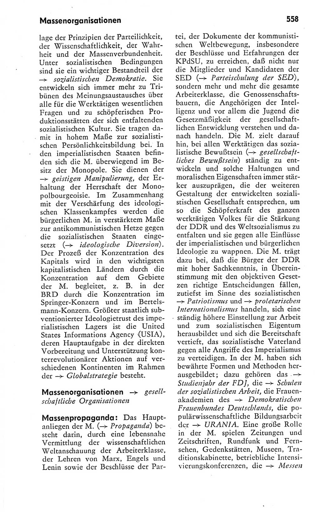 Kleines politisches Wörterbuch [Deutsche Demokratische Republik (DDR)] 1978, Seite 558 (Kl. pol. Wb. DDR 1978, S. 558)