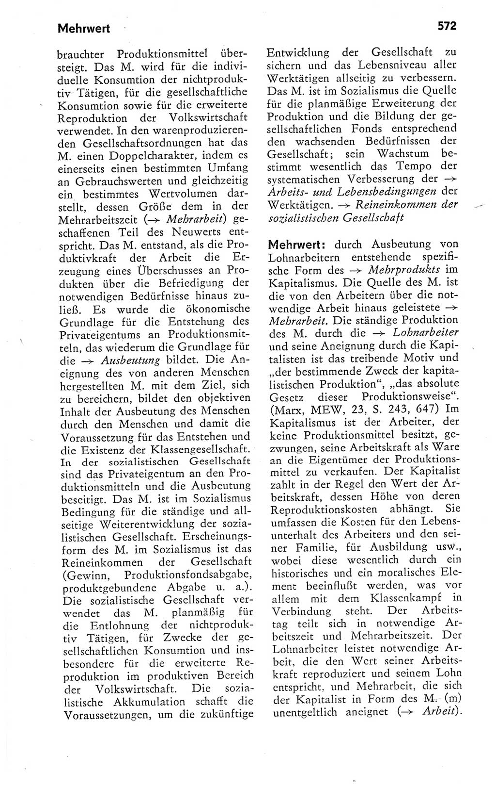 Kleines politisches Wörterbuch [Deutsche Demokratische Republik (DDR)] 1978, Seite 572 (Kl. pol. Wb. DDR 1978, S. 572)