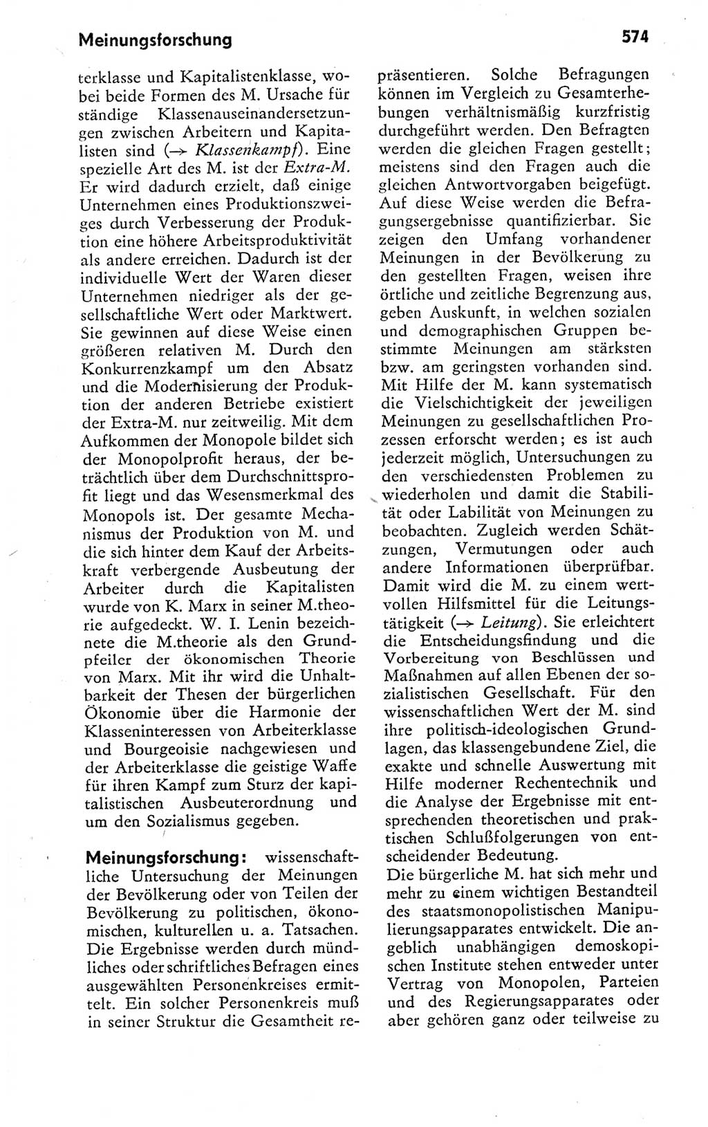 Kleines politisches Wörterbuch [Deutsche Demokratische Republik (DDR)] 1978, Seite 574 (Kl. pol. Wb. DDR 1978, S. 574)