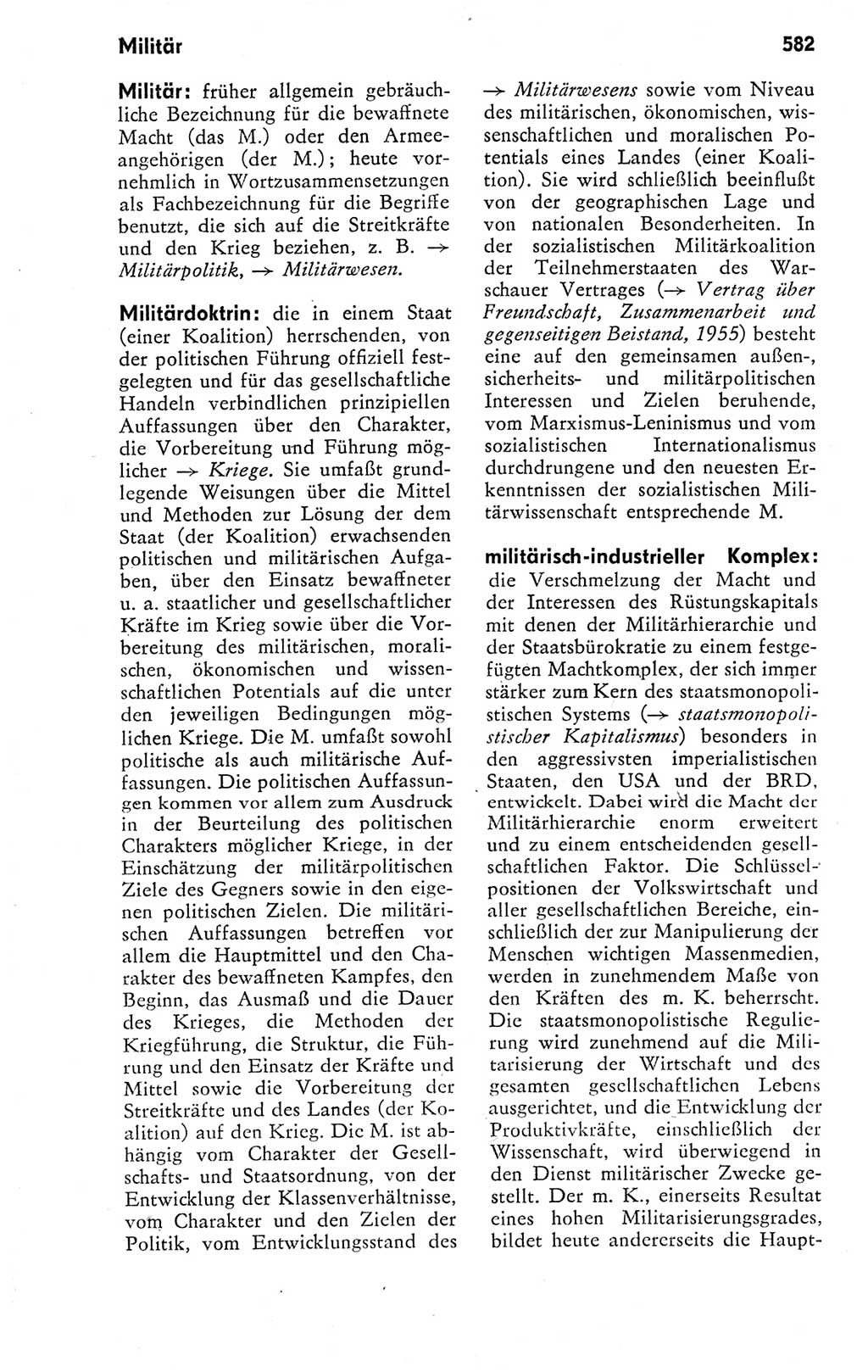Kleines politisches Wörterbuch [Deutsche Demokratische Republik (DDR)] 1978, Seite 582 (Kl. pol. Wb. DDR 1978, S. 582)
