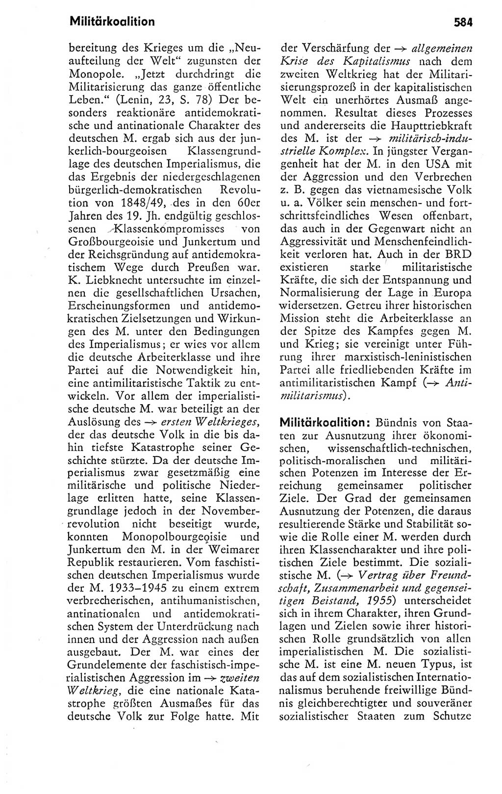 Kleines politisches Wörterbuch [Deutsche Demokratische Republik (DDR)] 1978, Seite 584 (Kl. pol. Wb. DDR 1978, S. 584)