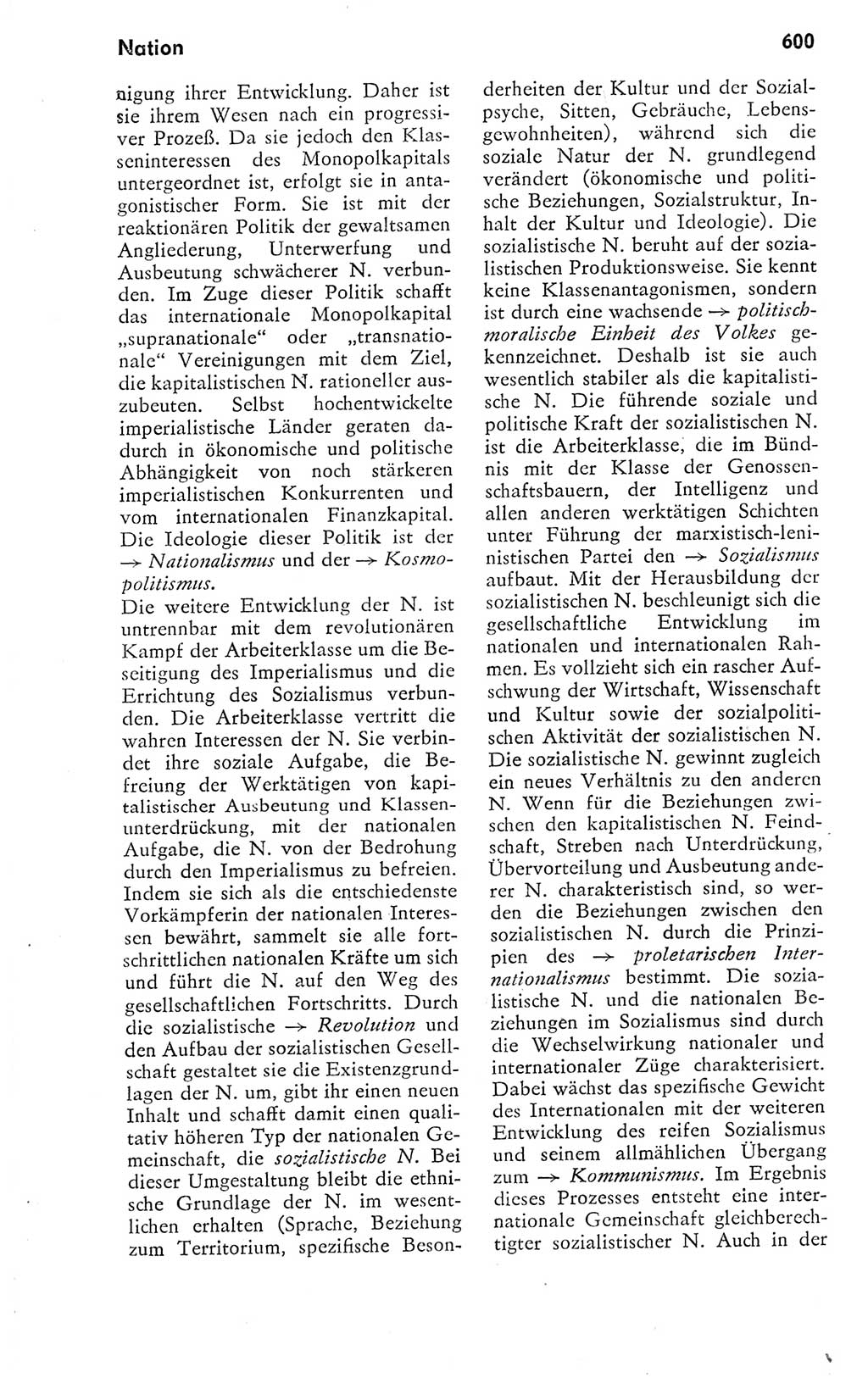 Kleines politisches Wörterbuch [Deutsche Demokratische Republik (DDR)] 1978, Seite 600 (Kl. pol. Wb. DDR 1978, S. 600)