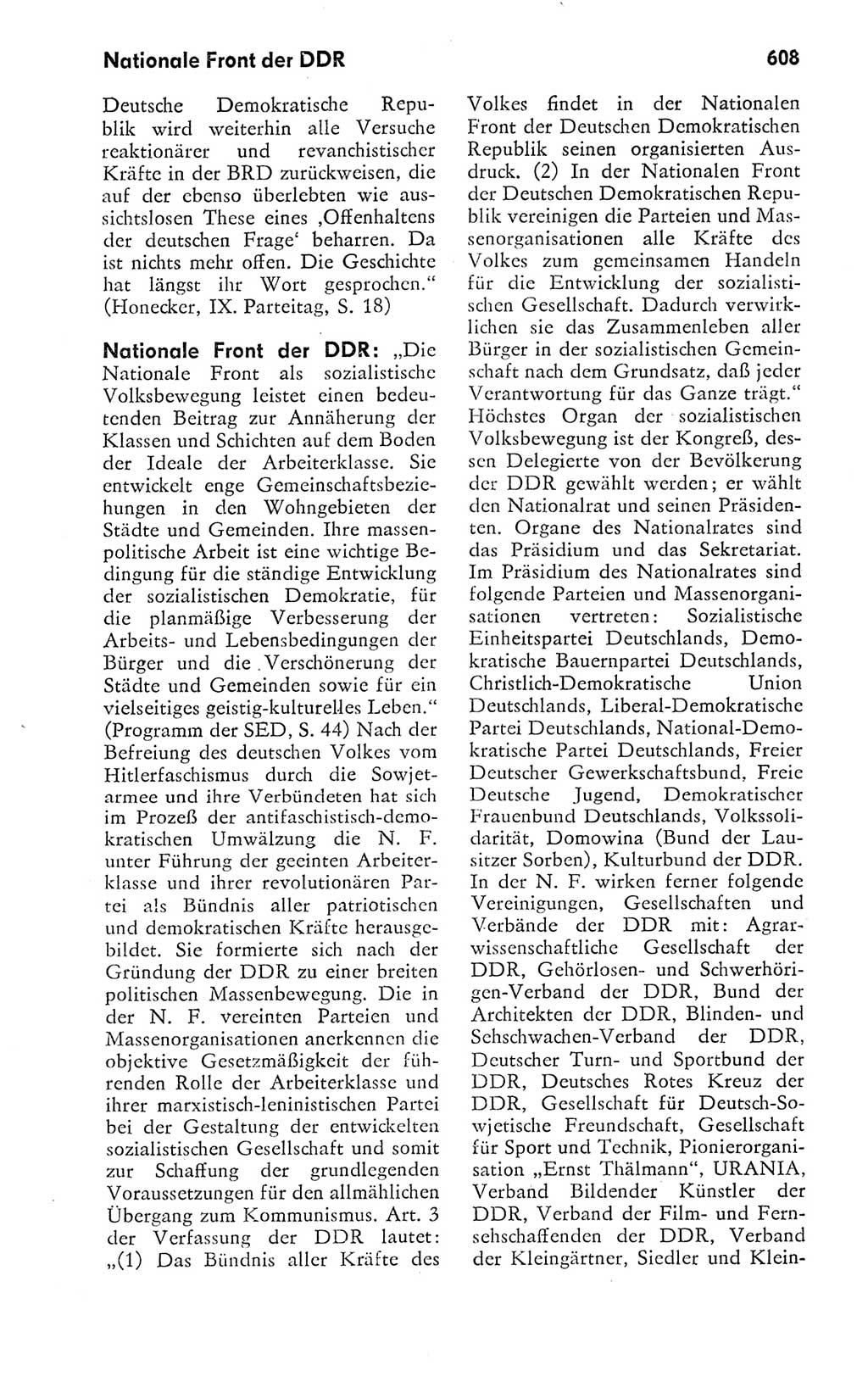 Kleines politisches Wörterbuch [Deutsche Demokratische Republik (DDR)] 1978, Seite 608 (Kl. pol. Wb. DDR 1978, S. 608)
