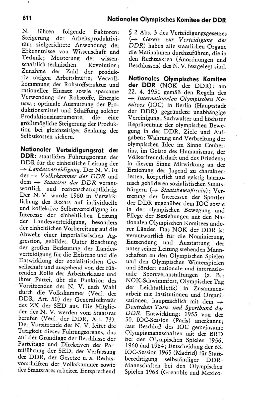 Kleines politisches Wörterbuch [Deutsche Demokratische Republik (DDR)] 1978, Seite 611 (Kl. pol. Wb. DDR 1978, S. 611)