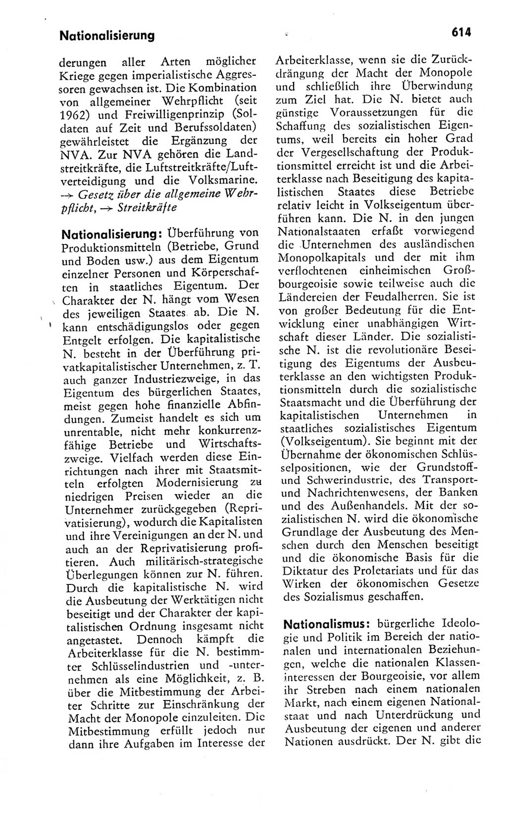 Kleines politisches Wörterbuch [Deutsche Demokratische Republik (DDR)] 1978, Seite 614 (Kl. pol. Wb. DDR 1978, S. 614)