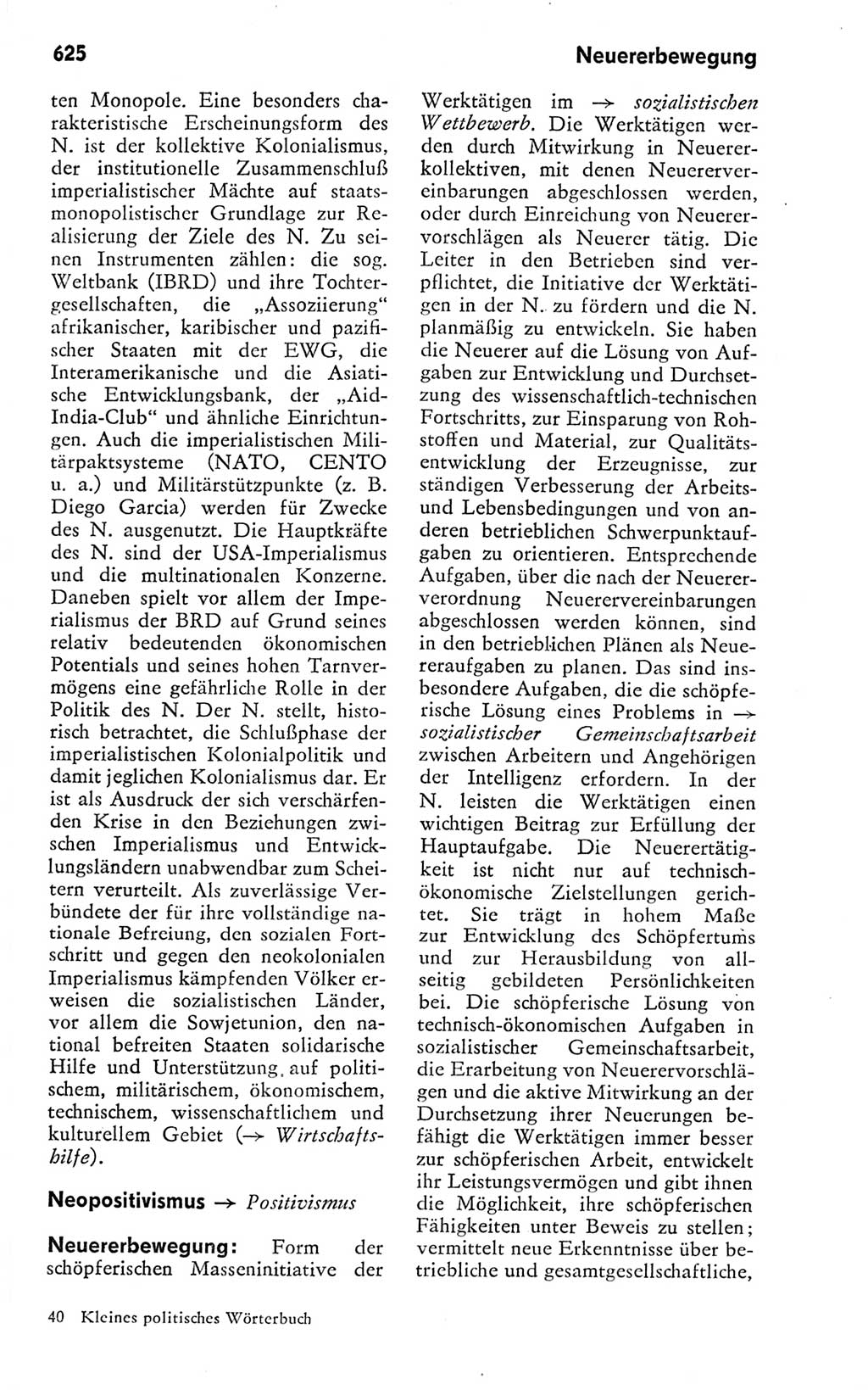 Kleines politisches Wörterbuch [Deutsche Demokratische Republik (DDR)] 1978, Seite 625 (Kl. pol. Wb. DDR 1978, S. 625)
