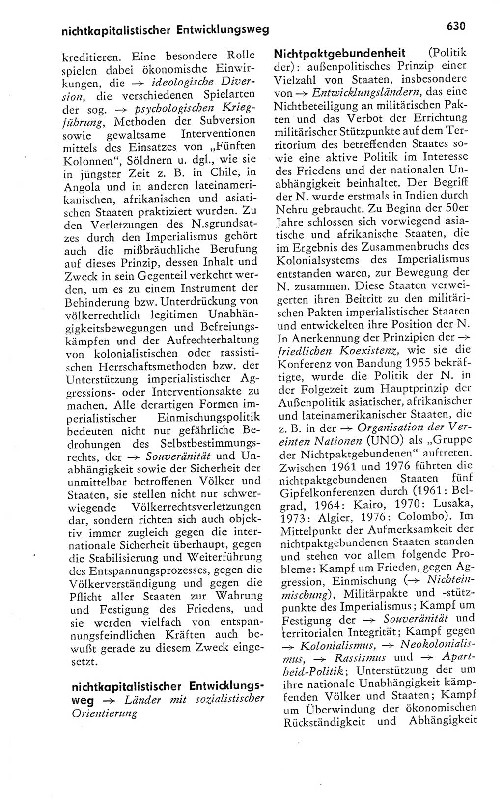 Kleines politisches Wörterbuch [Deutsche Demokratische Republik (DDR)] 1978, Seite 630 (Kl. pol. Wb. DDR 1978, S. 630)