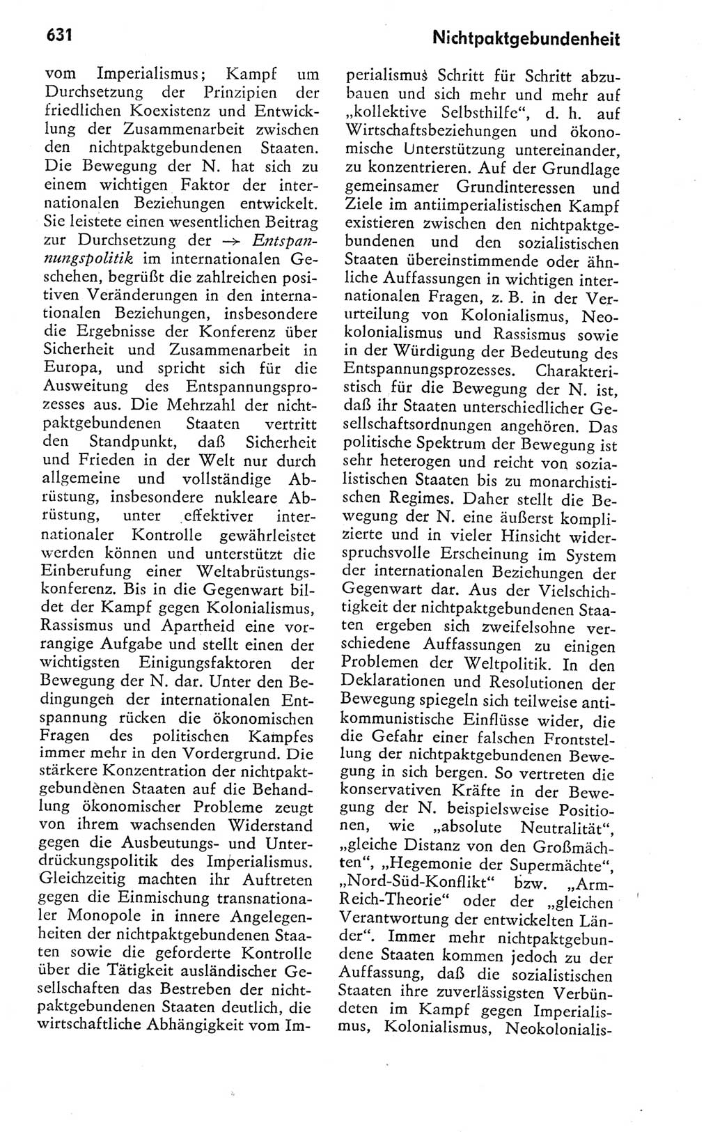 Kleines politisches Wörterbuch [Deutsche Demokratische Republik (DDR)] 1978, Seite 631 (Kl. pol. Wb. DDR 1978, S. 631)
