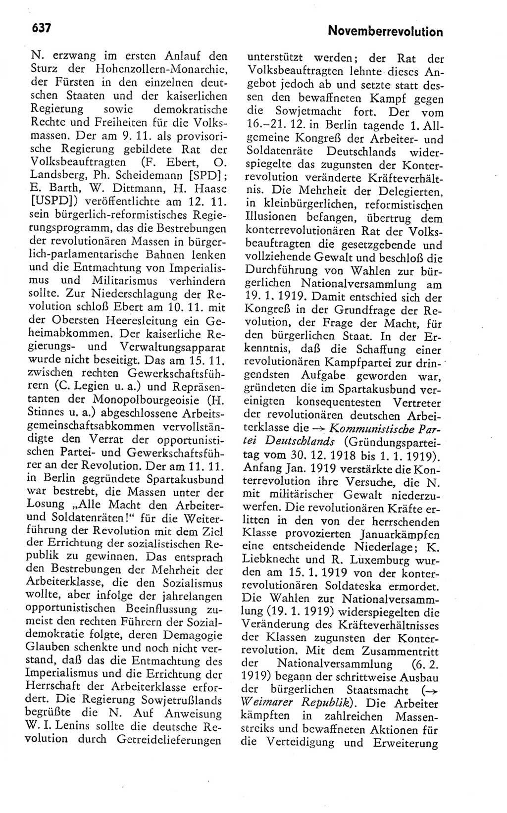 Kleines politisches Wörterbuch [Deutsche Demokratische Republik (DDR)] 1978, Seite 637 (Kl. pol. Wb. DDR 1978, S. 637)