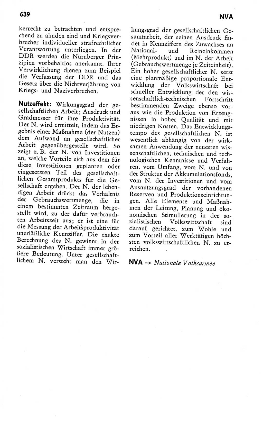 Kleines politisches Wörterbuch [Deutsche Demokratische Republik (DDR)] 1978, Seite 639 (Kl. pol. Wb. DDR 1978, S. 639)