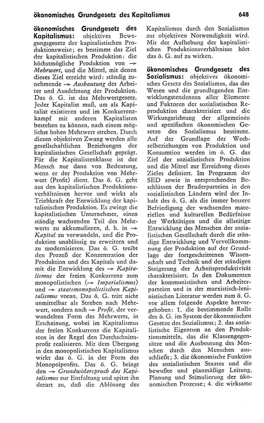 Kleines politisches Wörterbuch [Deutsche Demokratische Republik (DDR)] 1978, Seite 648 (Kl. pol. Wb. DDR 1978, S. 648)