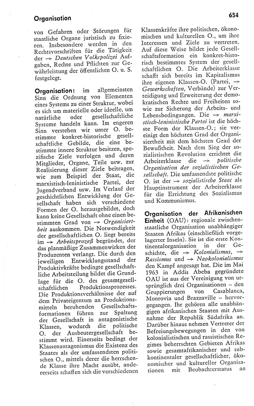 Kleines politisches Wörterbuch [Deutsche Demokratische Republik (DDR)] 1978, Seite 654 (Kl. pol. Wb. DDR 1978, S. 654)