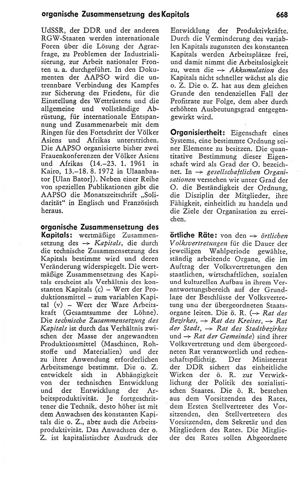 Kleines politisches Wörterbuch [Deutsche Demokratische Republik (DDR)] 1978, Seite 668 (Kl. pol. Wb. DDR 1978, S. 668)