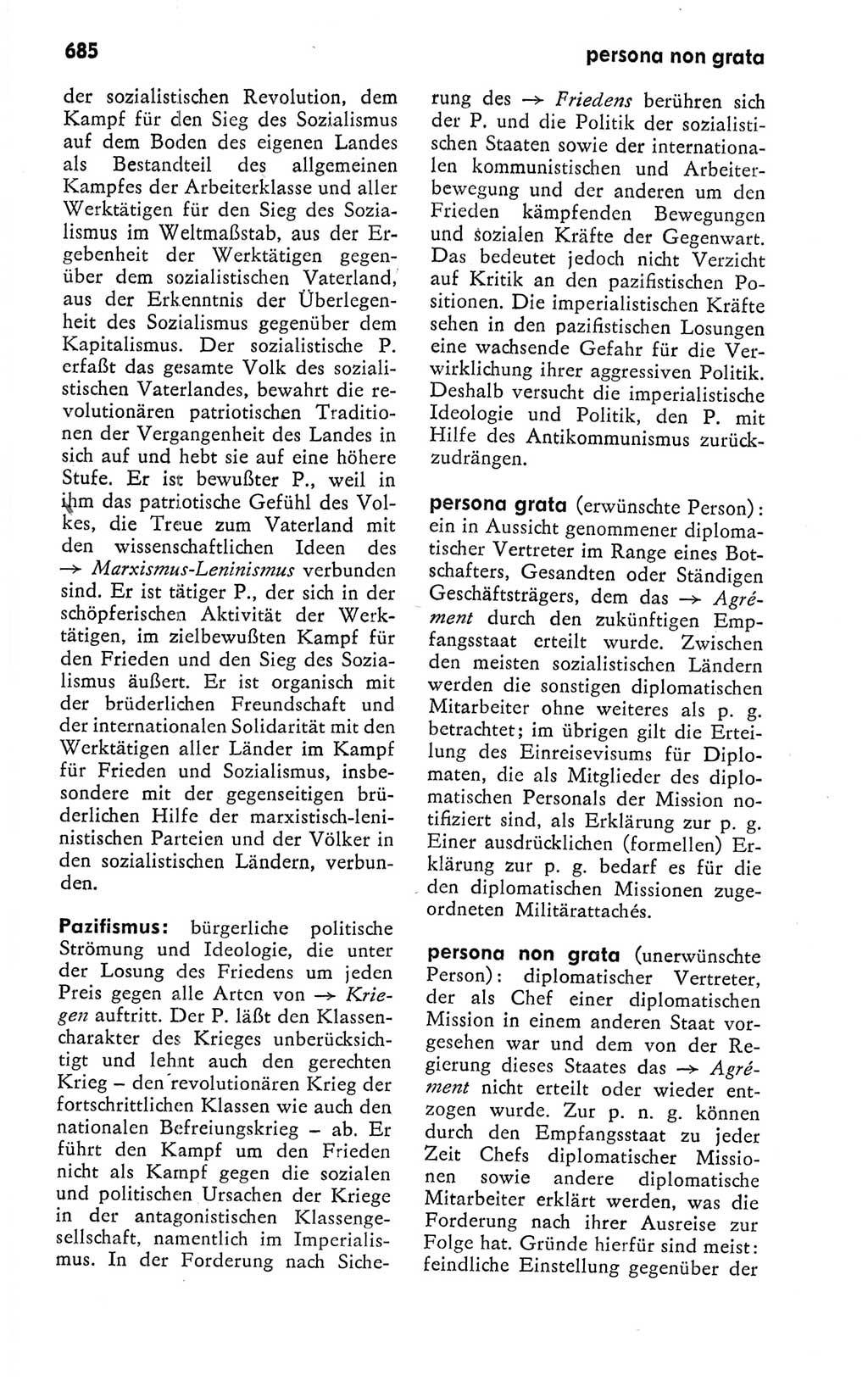 Kleines politisches Wörterbuch [Deutsche Demokratische Republik (DDR)] 1978, Seite 685 (Kl. pol. Wb. DDR 1978, S. 685)