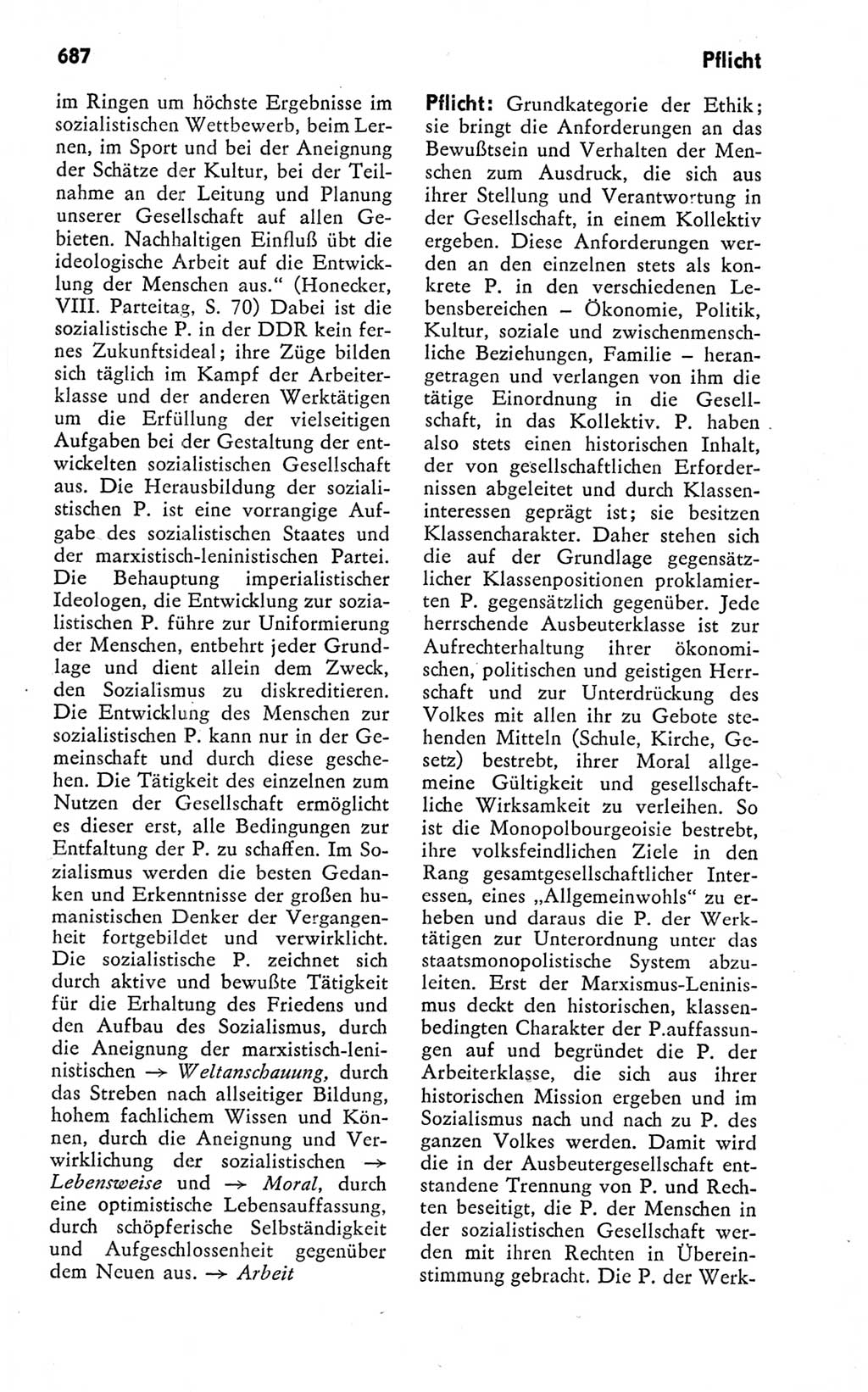 Kleines politisches Wörterbuch [Deutsche Demokratische Republik (DDR)] 1978, Seite 687 (Kl. pol. Wb. DDR 1978, S. 687)