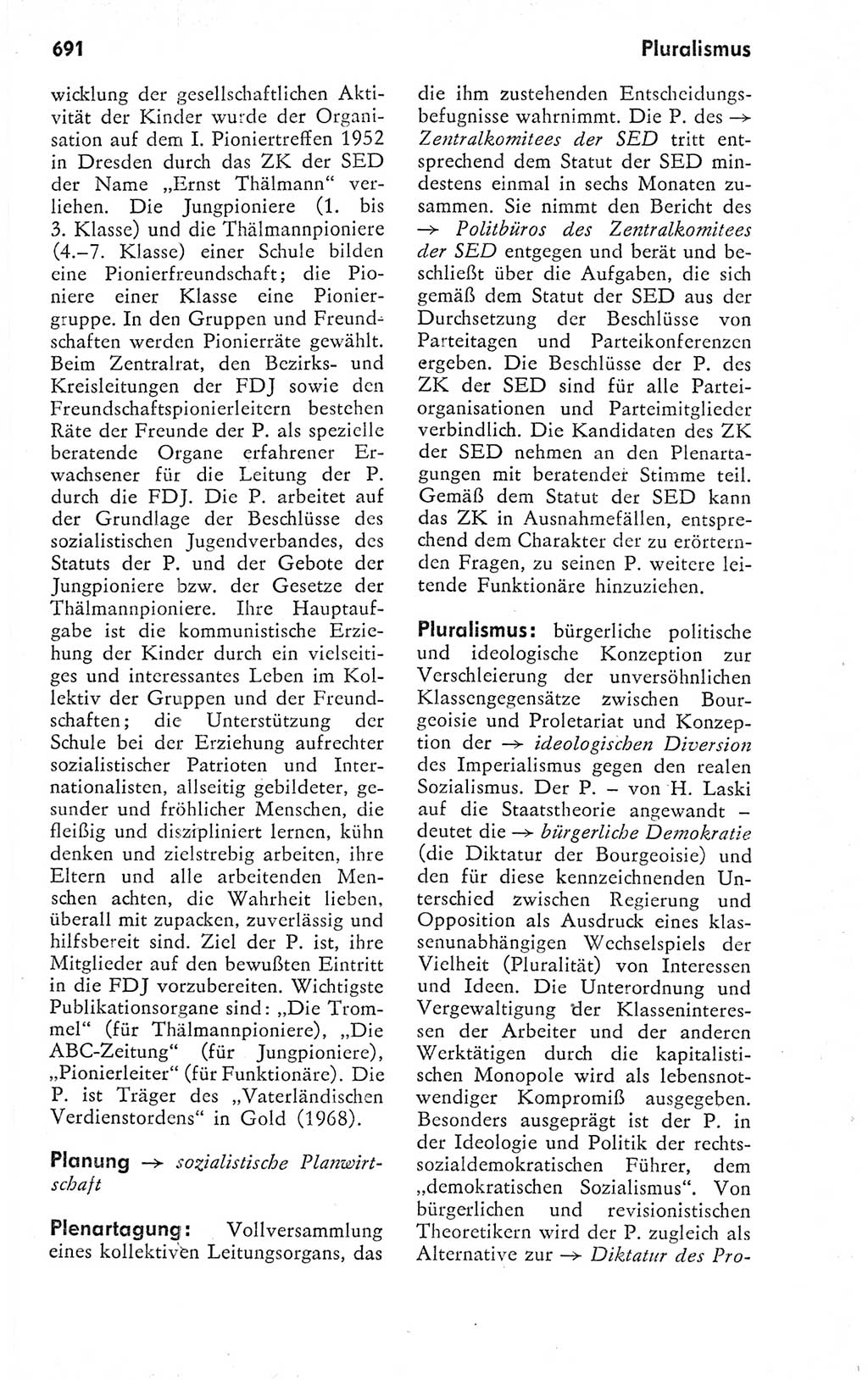 Kleines politisches Wörterbuch [Deutsche Demokratische Republik (DDR)] 1978, Seite 691 (Kl. pol. Wb. DDR 1978, S. 691)