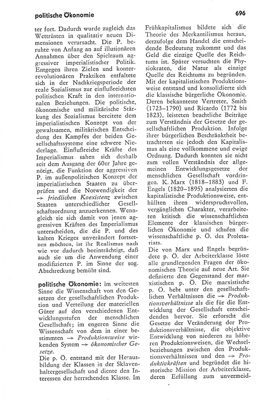 Kleines politisches Wörterbuch [Deutsche Demokratische Republik (DDR)] 1978, Seite 696 (Kl. pol. Wb. DDR 1978, S. 696)