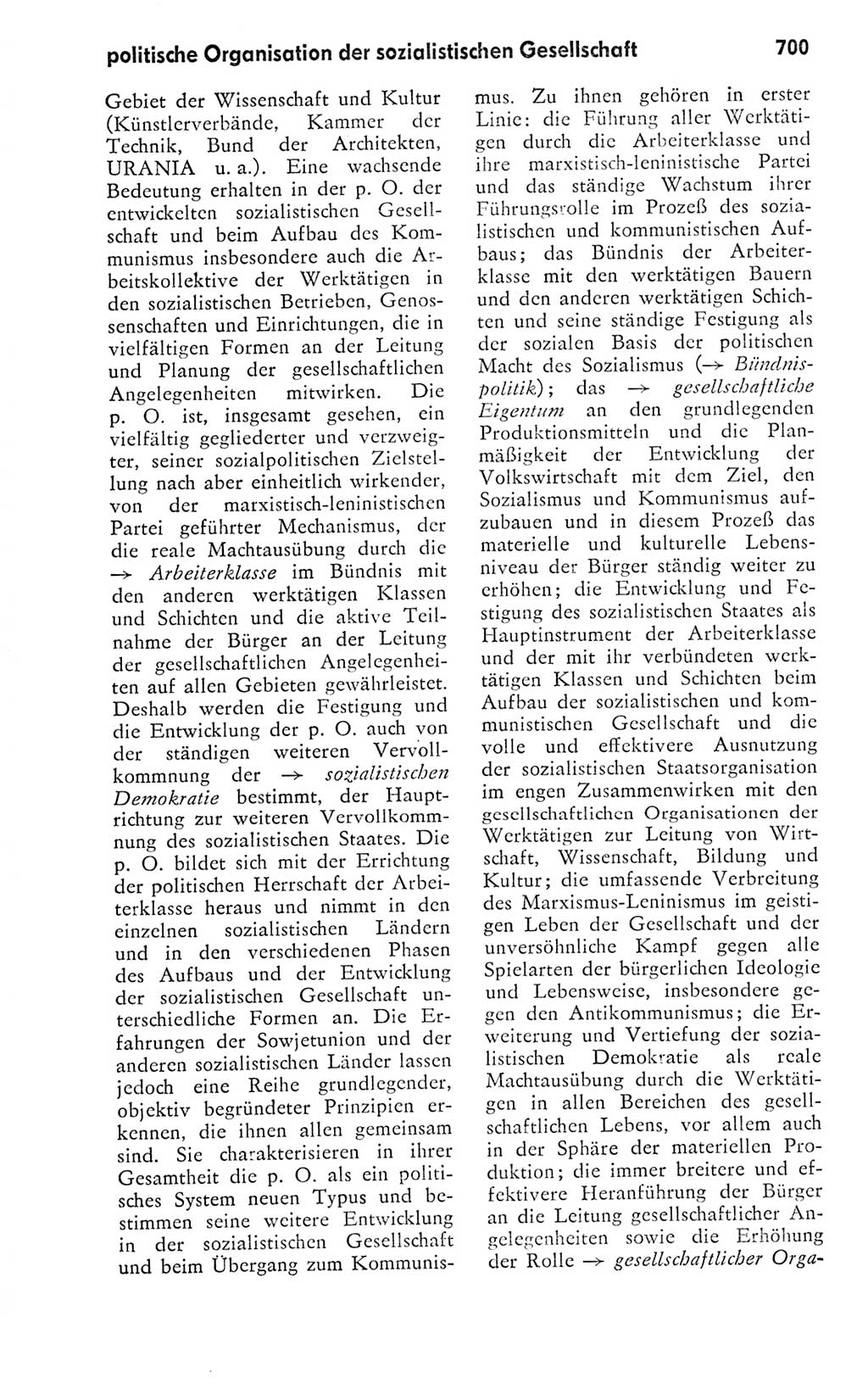 Kleines politisches Wörterbuch [Deutsche Demokratische Republik (DDR)] 1978, Seite 700 (Kl. pol. Wb. DDR 1978, S. 700)
