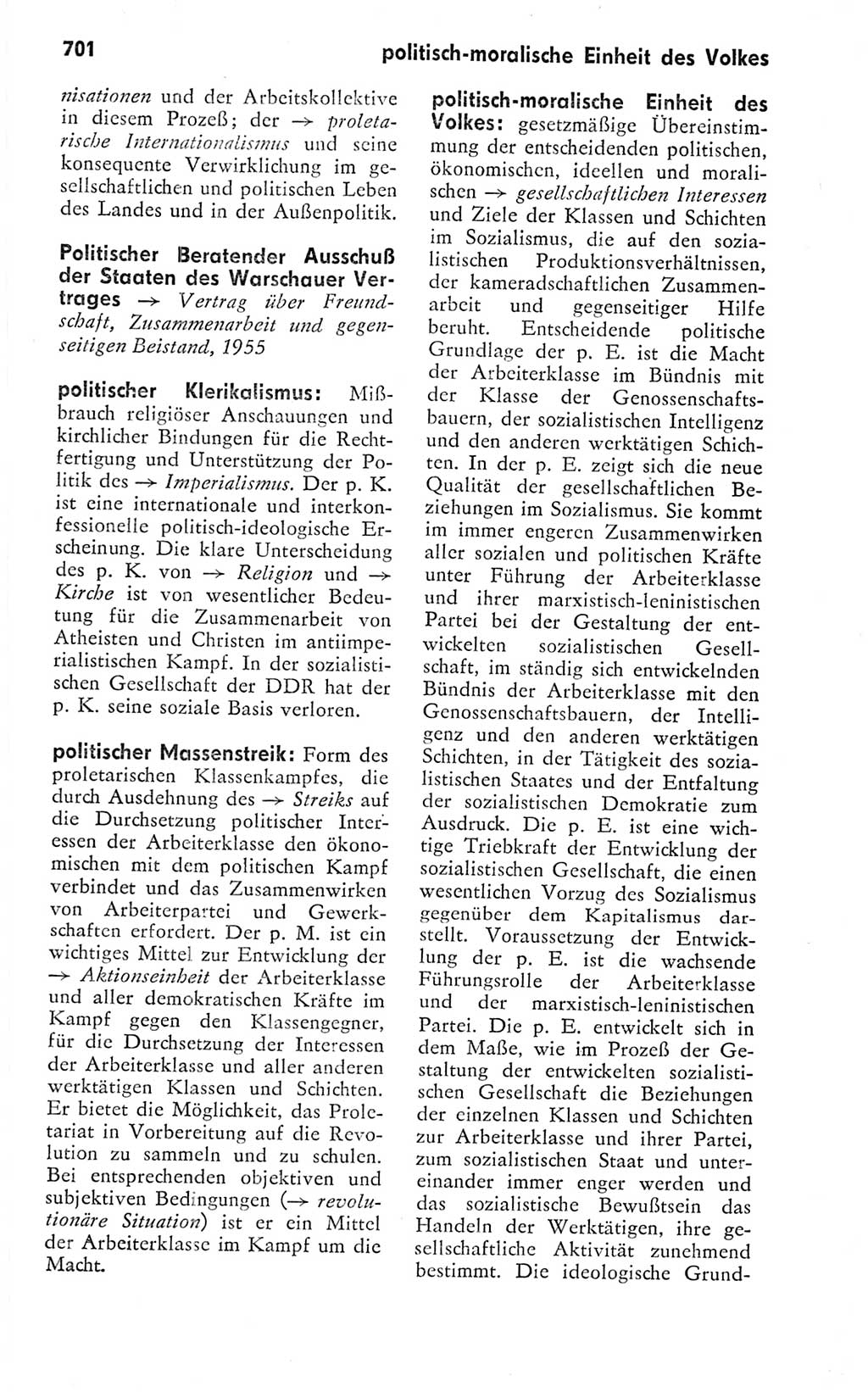 Kleines politisches Wörterbuch [Deutsche Demokratische Republik (DDR)] 1978, Seite 701 (Kl. pol. Wb. DDR 1978, S. 701)