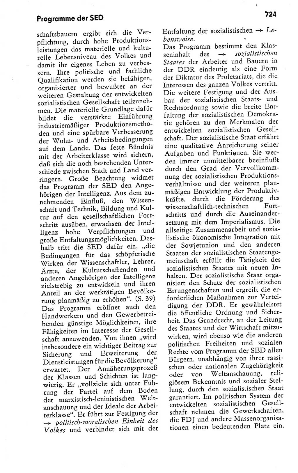 Kleines politisches Wörterbuch [Deutsche Demokratische Republik (DDR)] 1978, Seite 724 (Kl. pol. Wb. DDR 1978, S. 724)