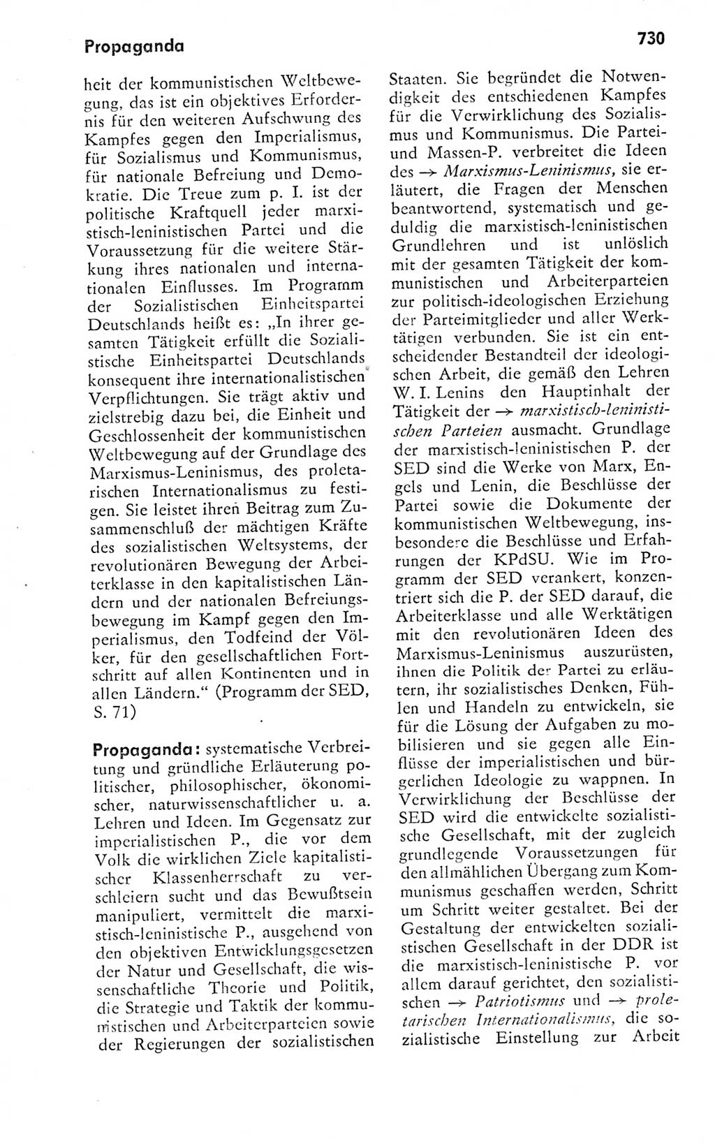 Kleines politisches Wörterbuch [Deutsche Demokratische Republik (DDR)] 1978, Seite 730 (Kl. pol. Wb. DDR 1978, S. 730)