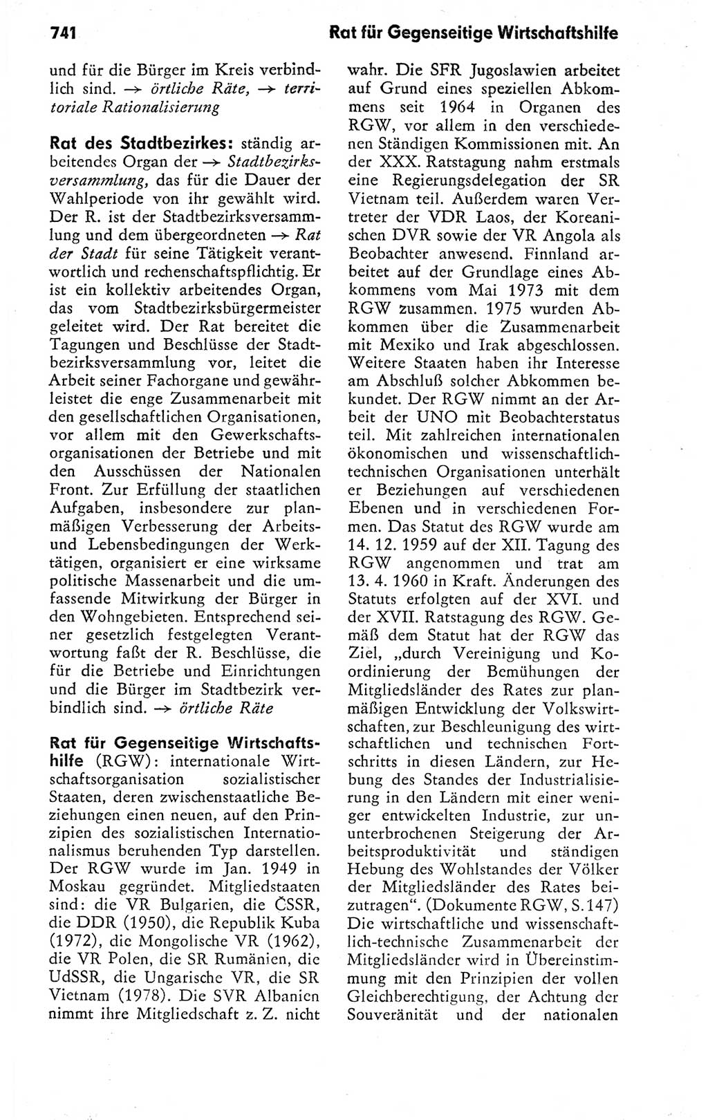 Kleines politisches Wörterbuch [Deutsche Demokratische Republik (DDR)] 1978, Seite 741 (Kl. pol. Wb. DDR 1978, S. 741)
