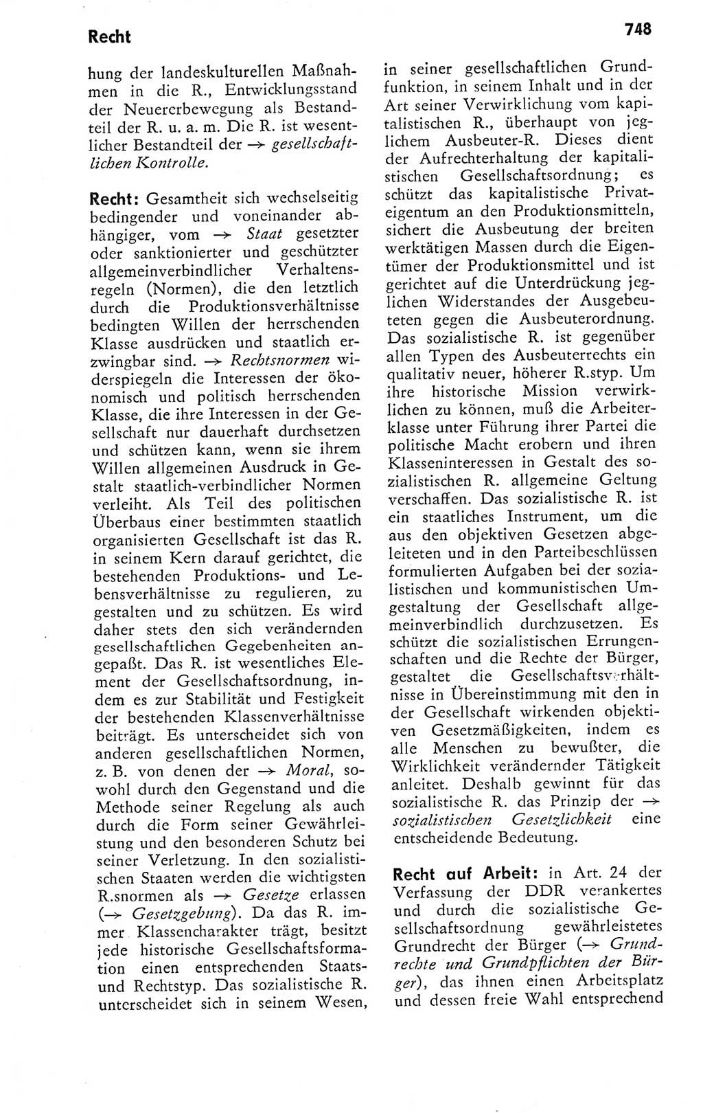 Kleines politisches Wörterbuch [Deutsche Demokratische Republik (DDR)] 1978, Seite 748 (Kl. pol. Wb. DDR 1978, S. 748)