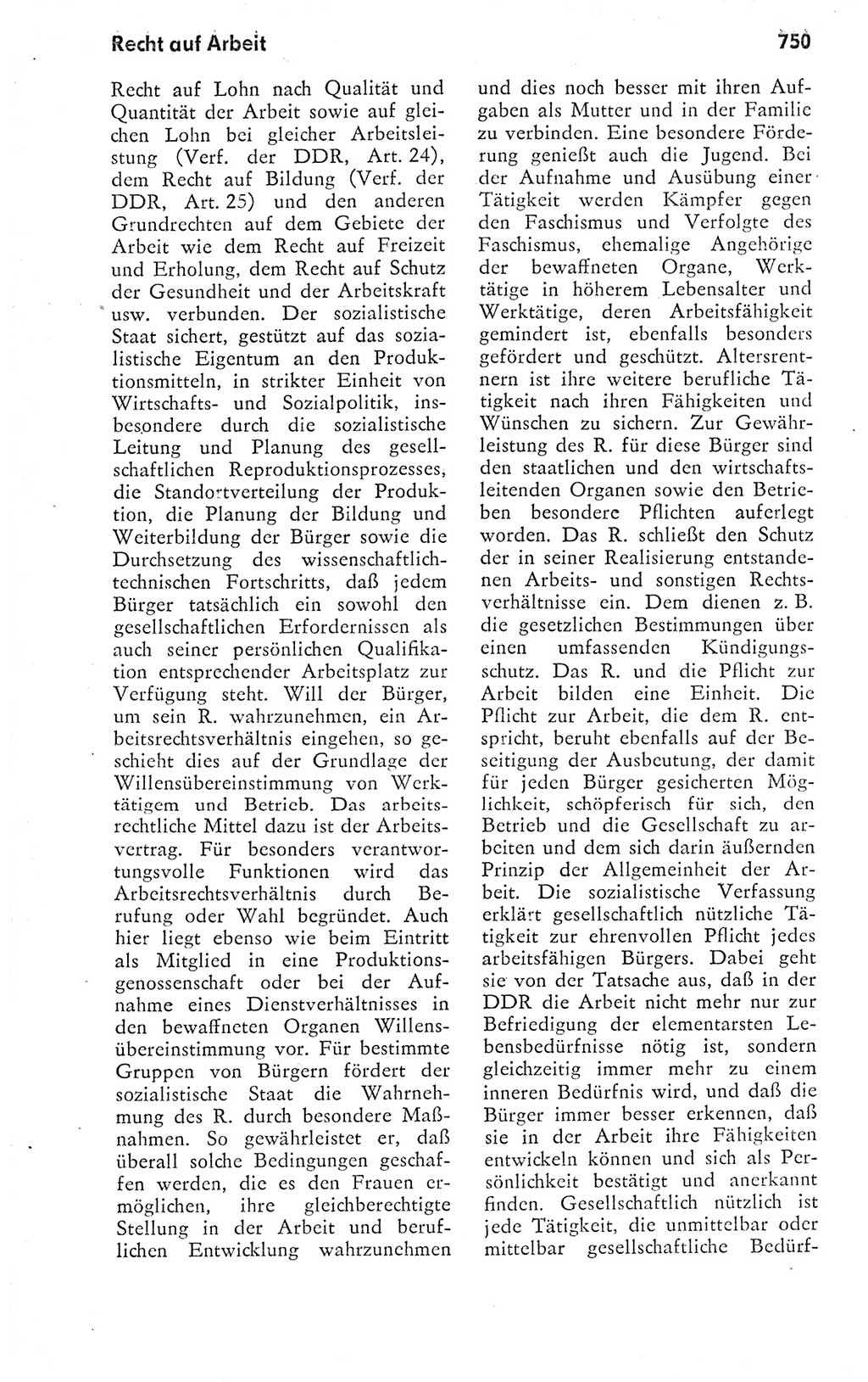 Kleines politisches Wörterbuch [Deutsche Demokratische Republik (DDR)] 1978, Seite 750 (Kl. pol. Wb. DDR 1978, S. 750)