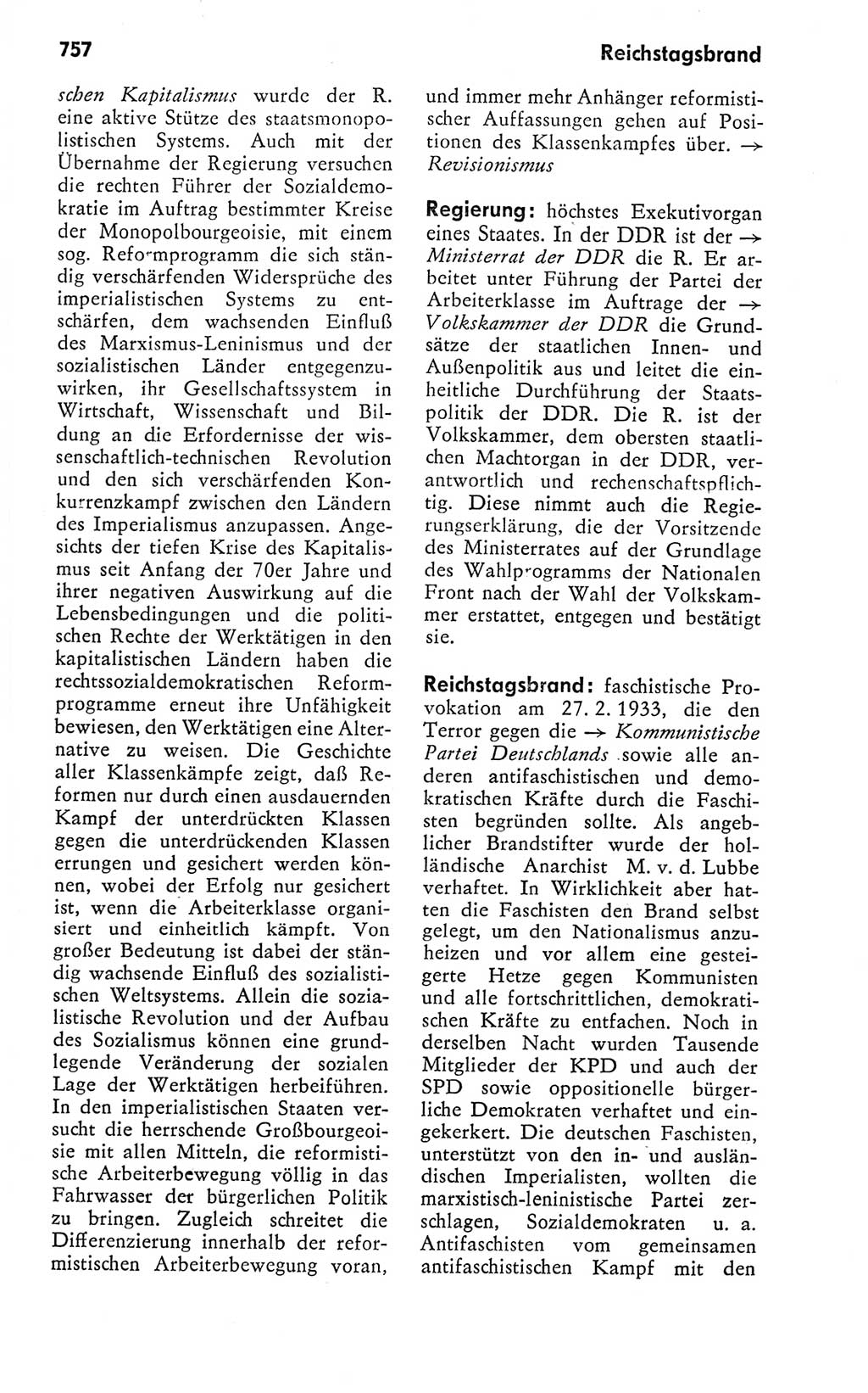 Kleines politisches Wörterbuch [Deutsche Demokratische Republik (DDR)] 1978, Seite 757 (Kl. pol. Wb. DDR 1978, S. 757)