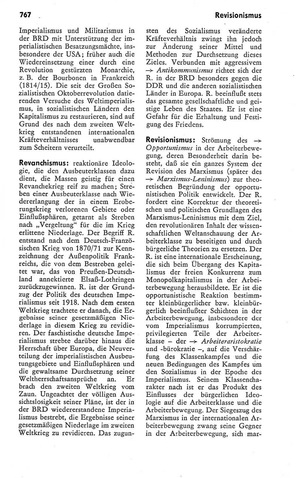 Kleines politisches Wörterbuch [Deutsche Demokratische Republik (DDR)] 1978, Seite 767 (Kl. pol. Wb. DDR 1978, S. 767)