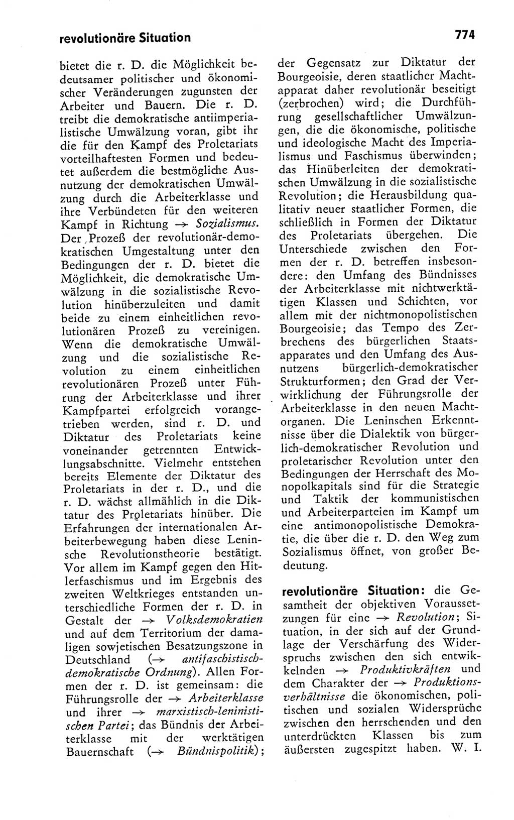 Kleines politisches Wörterbuch [Deutsche Demokratische Republik (DDR)] 1978, Seite 774 (Kl. pol. Wb. DDR 1978, S. 774)