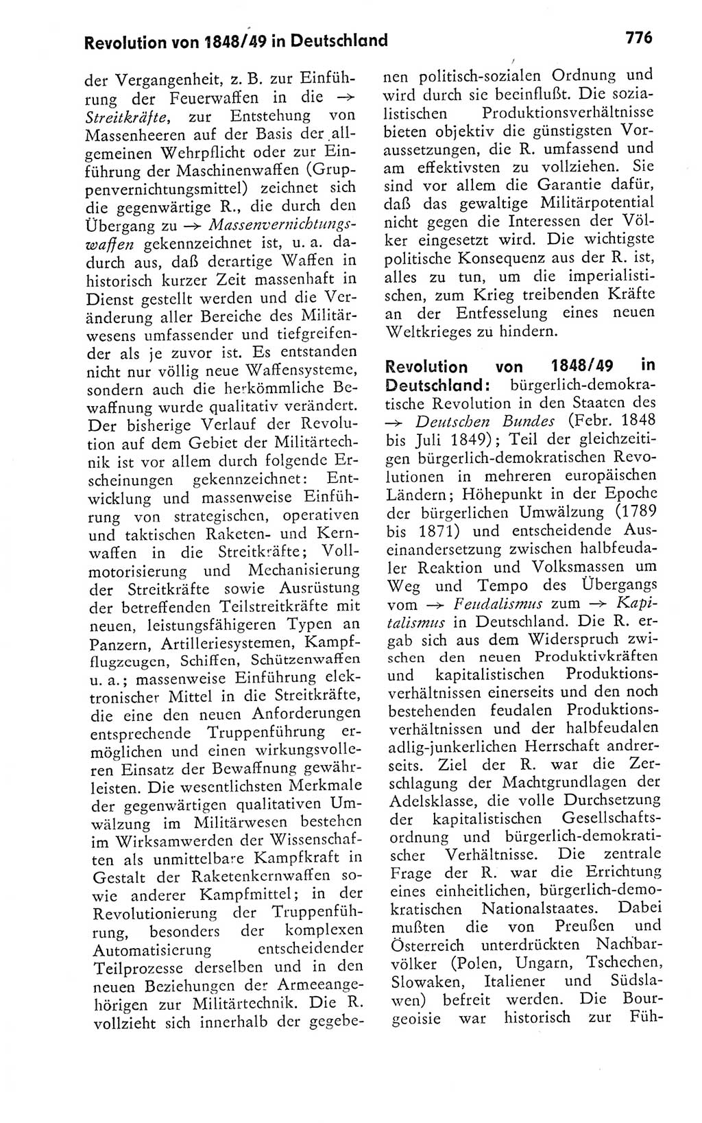 Kleines politisches Wörterbuch [Deutsche Demokratische Republik (DDR)] 1978, Seite 776 (Kl. pol. Wb. DDR 1978, S. 776)