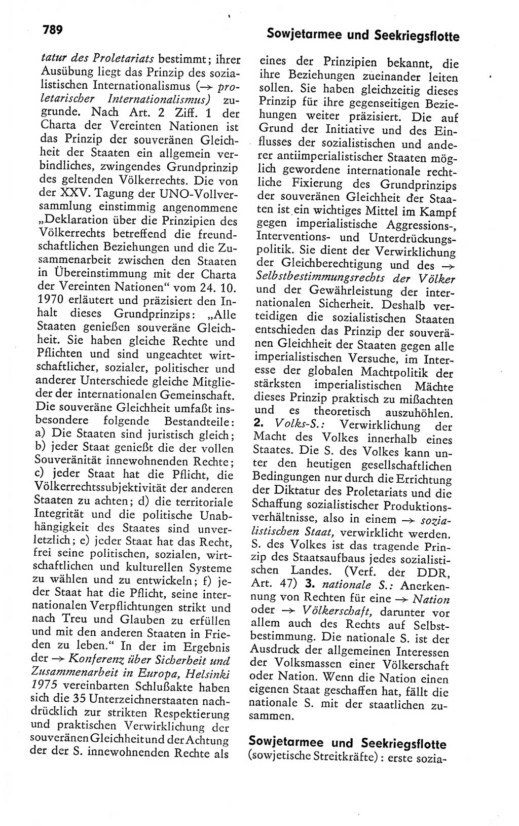 Kleines politisches Wörterbuch [Deutsche Demokratische Republik (DDR)] 1978, Seite 789 (Kl. pol. Wb. DDR 1978, S. 789)