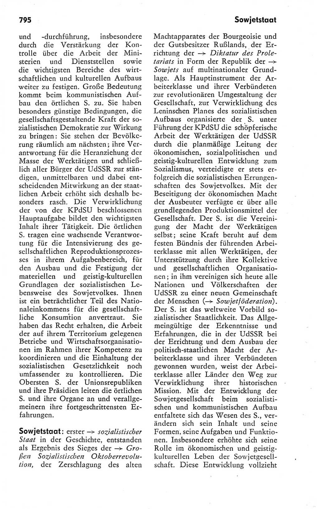 Kleines politisches Wörterbuch [Deutsche Demokratische Republik (DDR)] 1978, Seite 795 (Kl. pol. Wb. DDR 1978, S. 795)