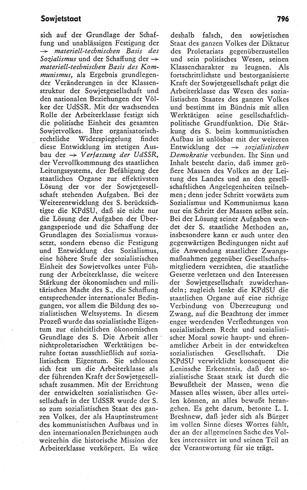 Kleines politisches Wörterbuch [Deutsche Demokratische Republik (DDR)] 1978, Seite 796 (Kl. pol. Wb. DDR 1978, S. 796)
