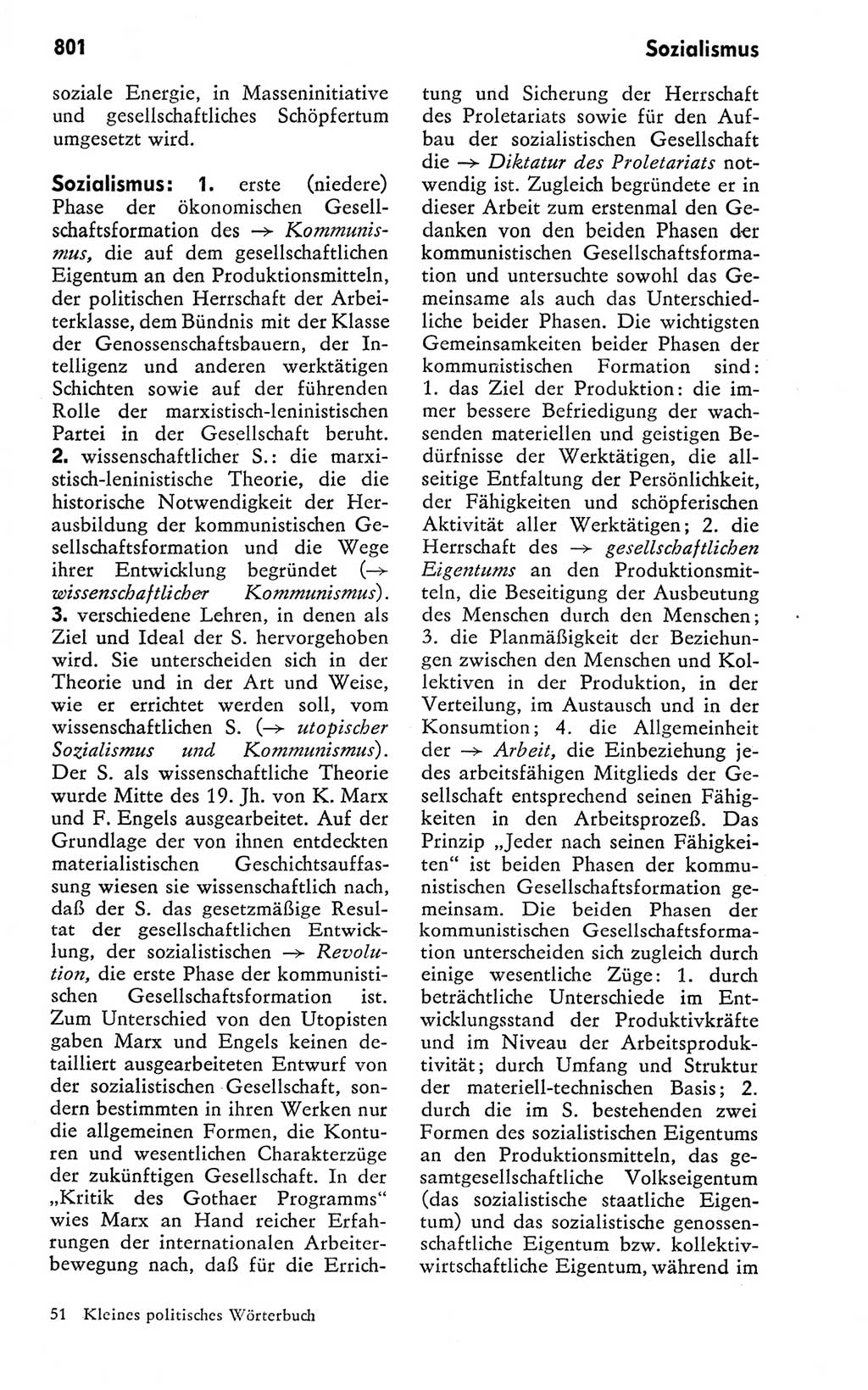 Kleines politisches Wörterbuch [Deutsche Demokratische Republik (DDR)] 1978, Seite 801 (Kl. pol. Wb. DDR 1978, S. 801)