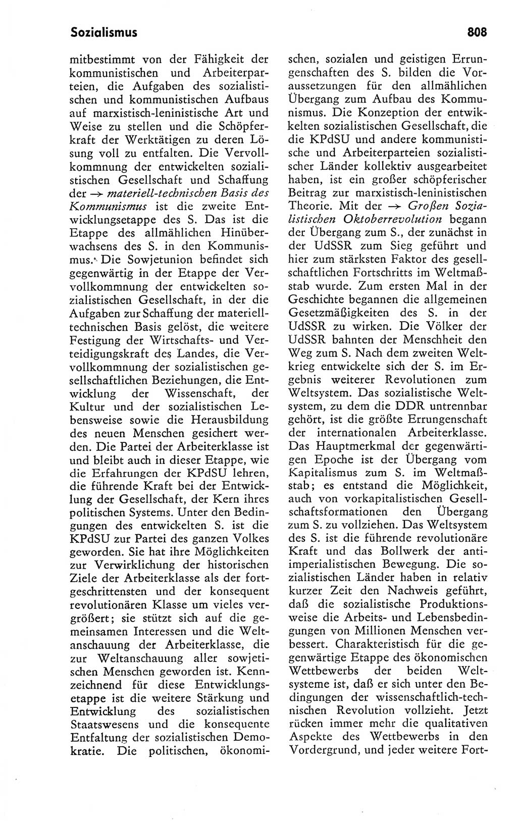 Kleines politisches Wörterbuch [Deutsche Demokratische Republik (DDR)] 1978, Seite 808 (Kl. pol. Wb. DDR 1978, S. 808)