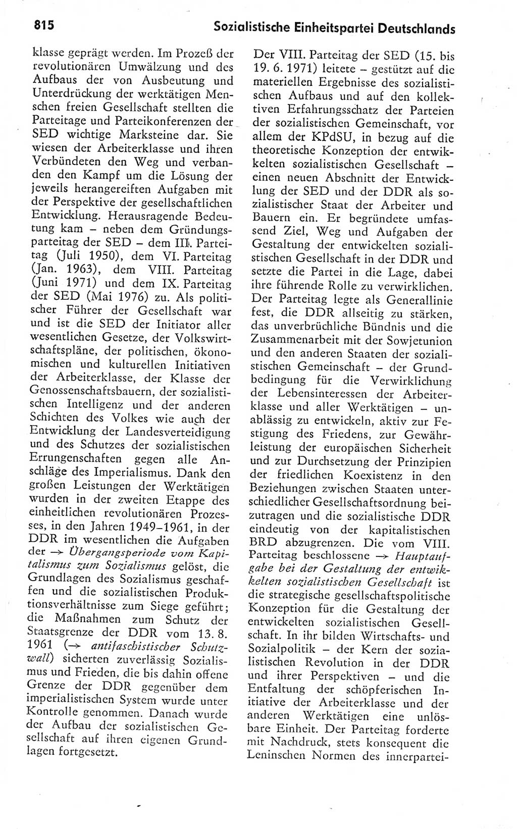 Kleines politisches Wörterbuch [Deutsche Demokratische Republik (DDR)] 1978, Seite 815 (Kl. pol. Wb. DDR 1978, S. 815)