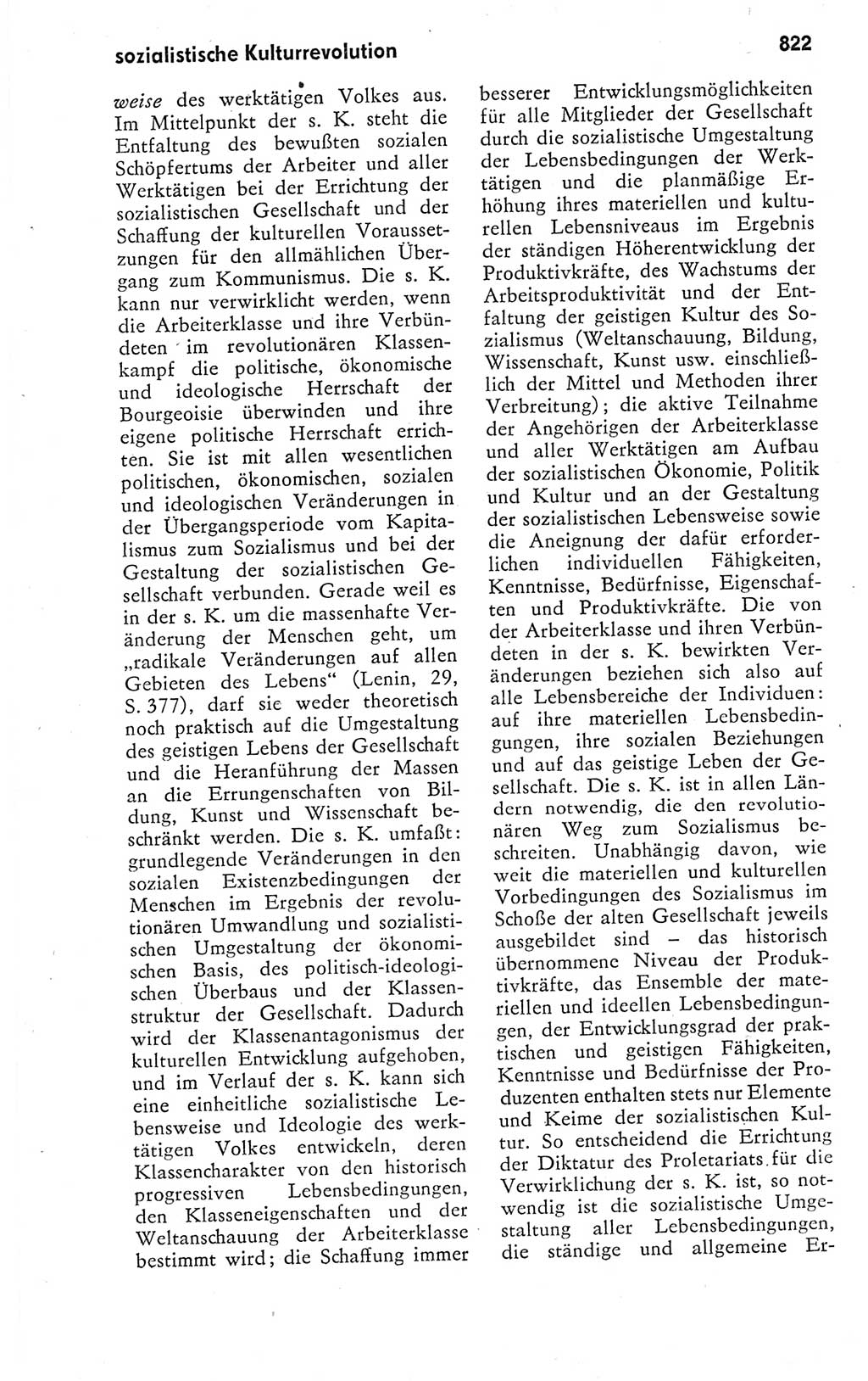 Kleines politisches Wörterbuch [Deutsche Demokratische Republik (DDR)] 1978, Seite 822 (Kl. pol. Wb. DDR 1978, S. 822)
