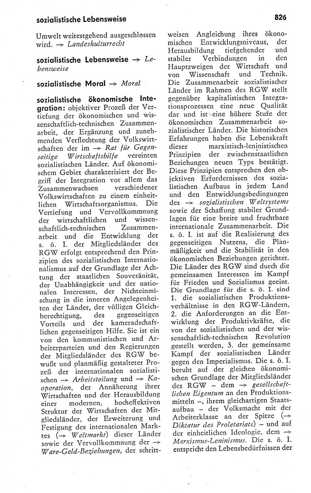 Kleines politisches Wörterbuch [Deutsche Demokratische Republik (DDR)] 1978, Seite 826 (Kl. pol. Wb. DDR 1978, S. 826)