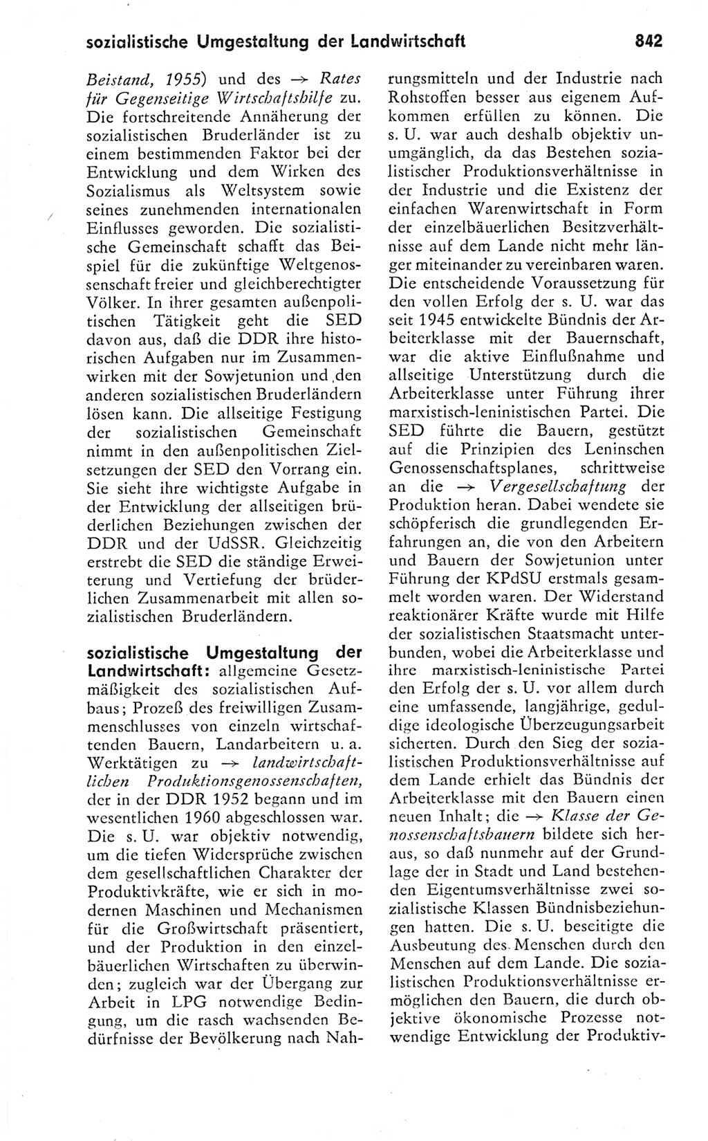Kleines politisches Wörterbuch [Deutsche Demokratische Republik (DDR)] 1978, Seite 842 (Kl. pol. Wb. DDR 1978, S. 842)