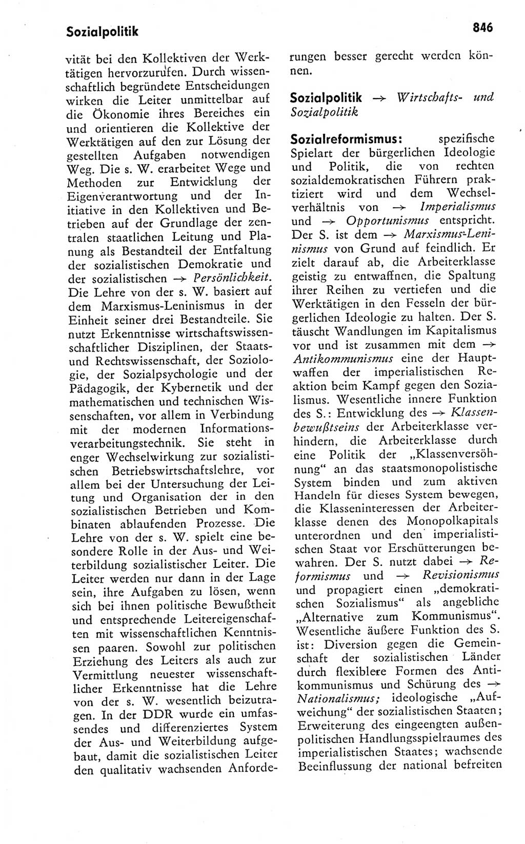 Kleines politisches Wörterbuch [Deutsche Demokratische Republik (DDR)] 1978, Seite 846 (Kl. pol. Wb. DDR 1978, S. 846)