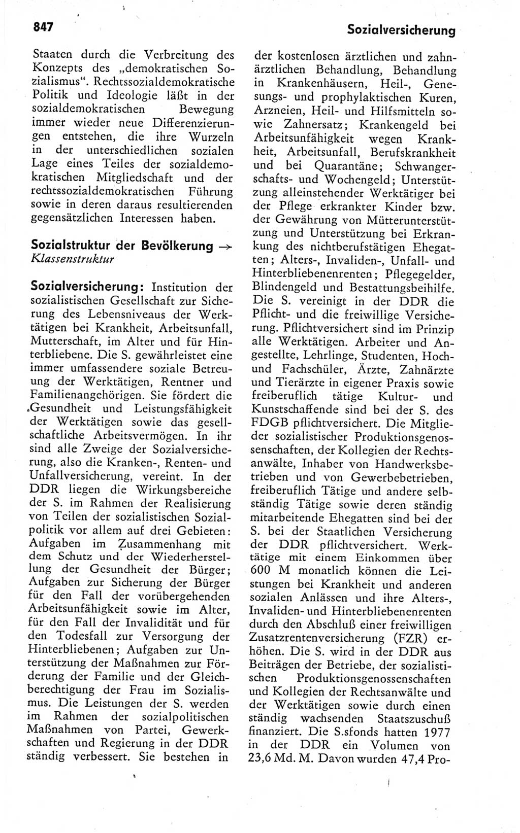 Kleines politisches Wörterbuch [Deutsche Demokratische Republik (DDR)] 1978, Seite 847 (Kl. pol. Wb. DDR 1978, S. 847)