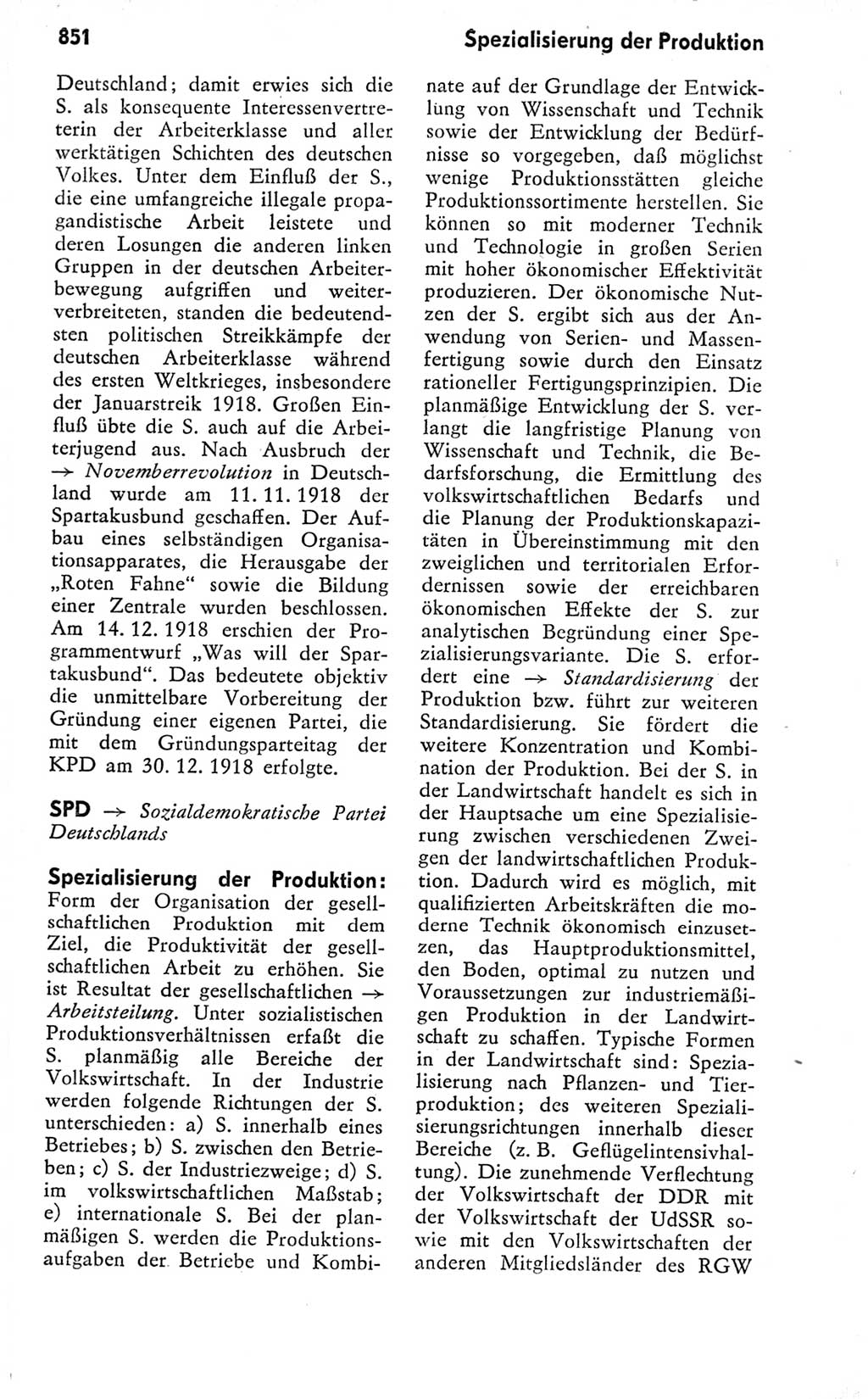 Kleines politisches Wörterbuch [Deutsche Demokratische Republik (DDR)] 1978, Seite 851 (Kl. pol. Wb. DDR 1978, S. 851)