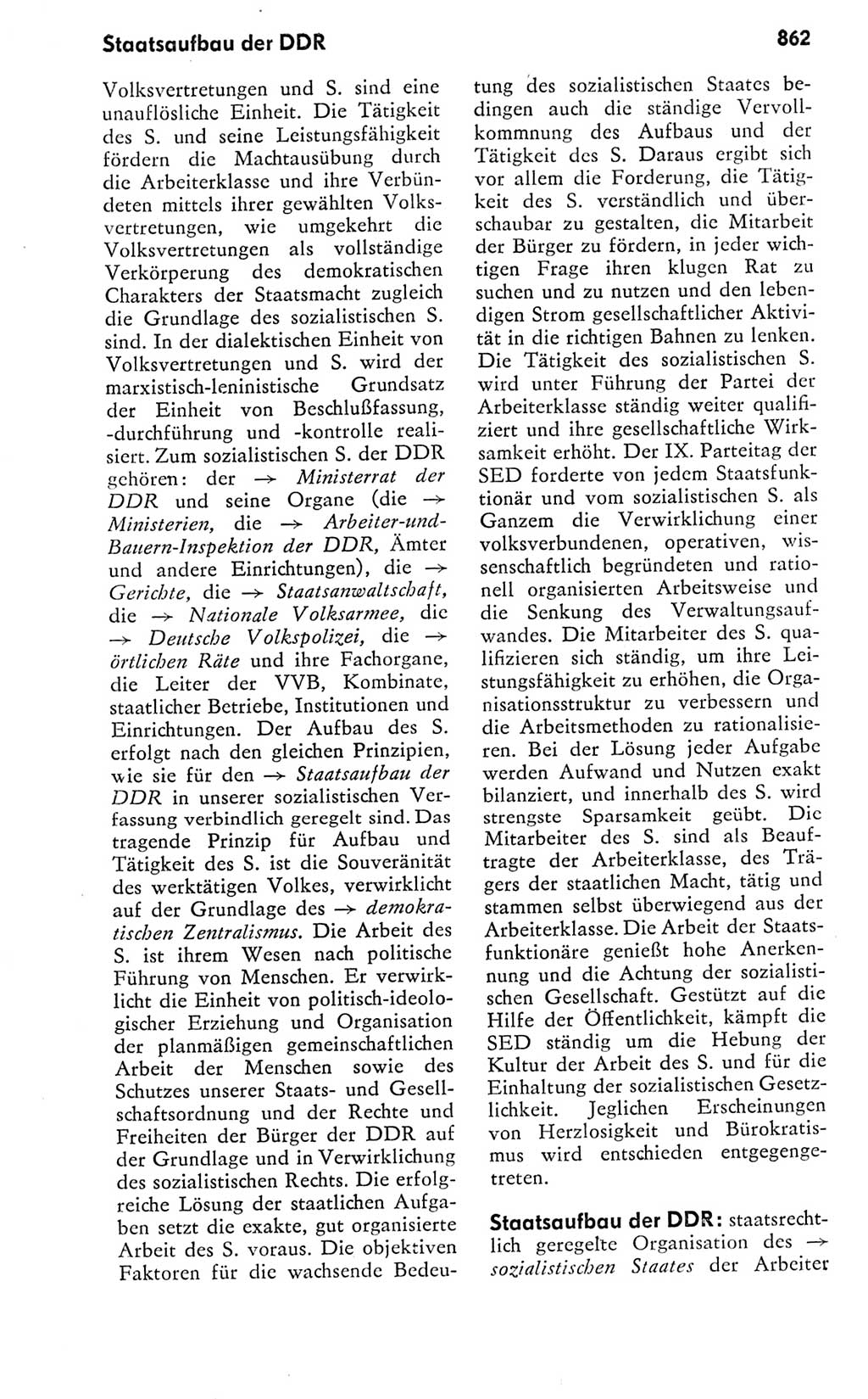 Kleines politisches Wörterbuch [Deutsche Demokratische Republik (DDR)] 1978, Seite 862 (Kl. pol. Wb. DDR 1978, S. 862)
